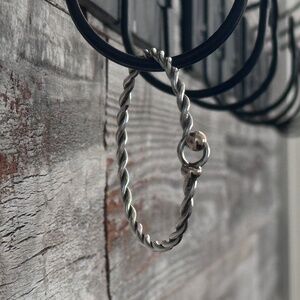 Eden Hand Arts Twisted Loop and Gold Ball Bracelet